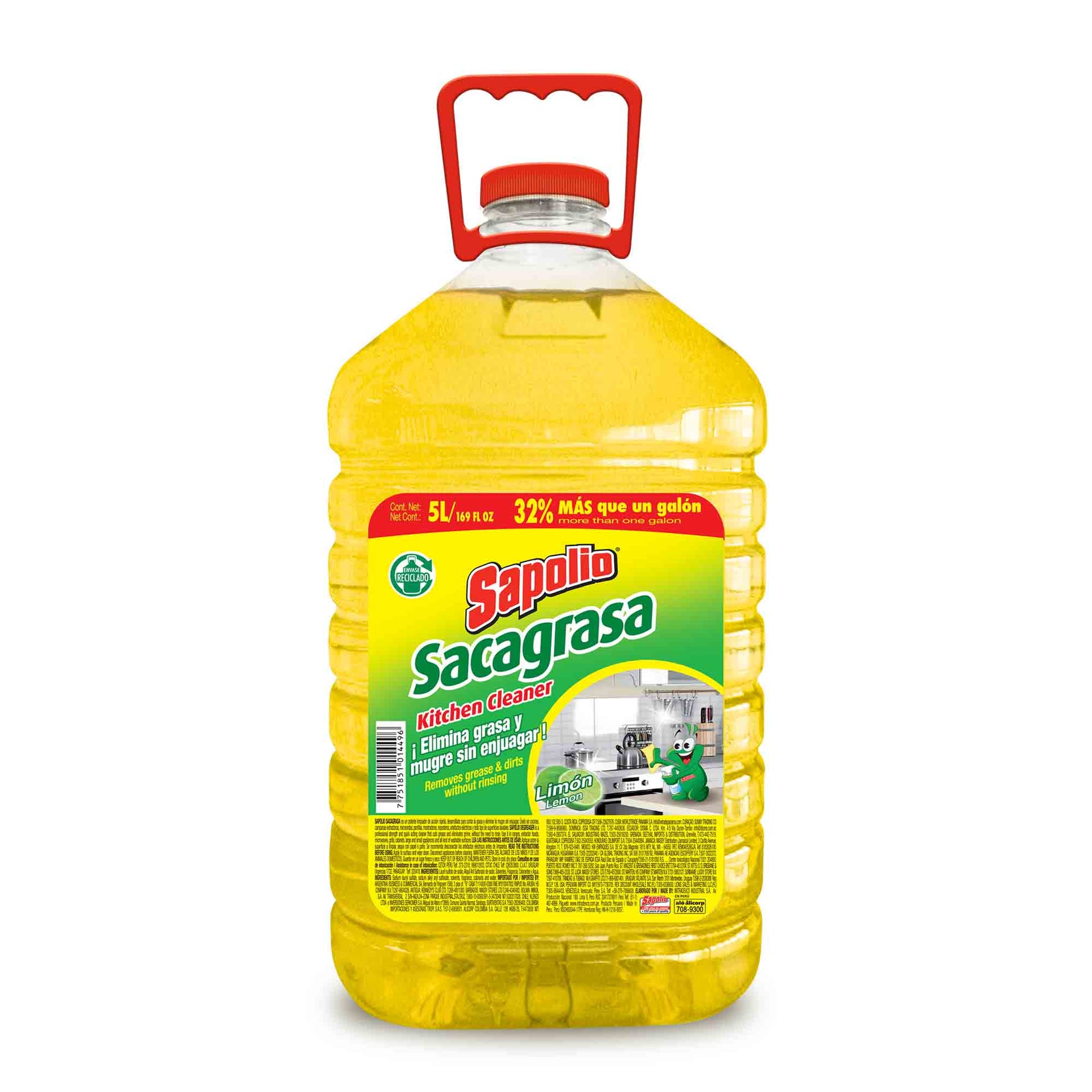 SAPOLIO SACAGRASA LIMON 5L