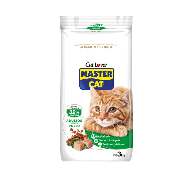 Master Cat Adulto Sabor Pollo 3 Kg
