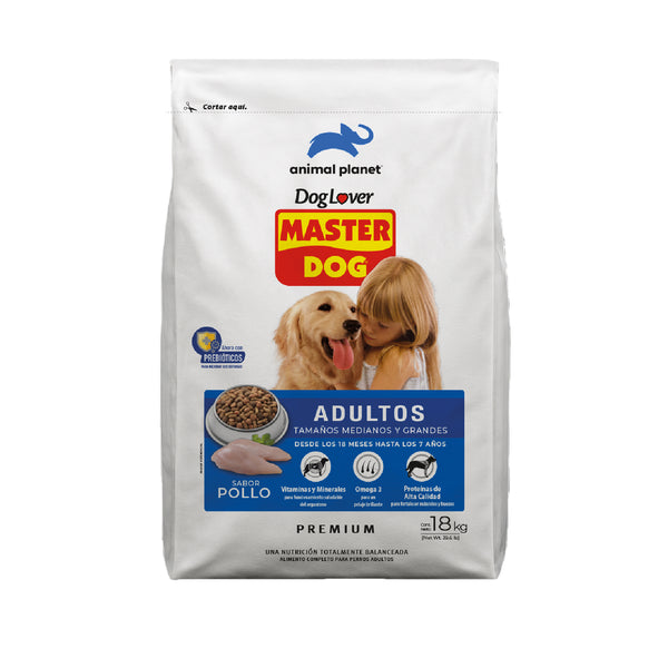 MASTER DOG ADULTO SABOR POLLO 18KG